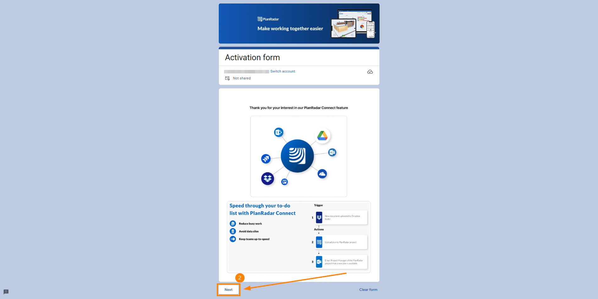 Start Activation Form.png